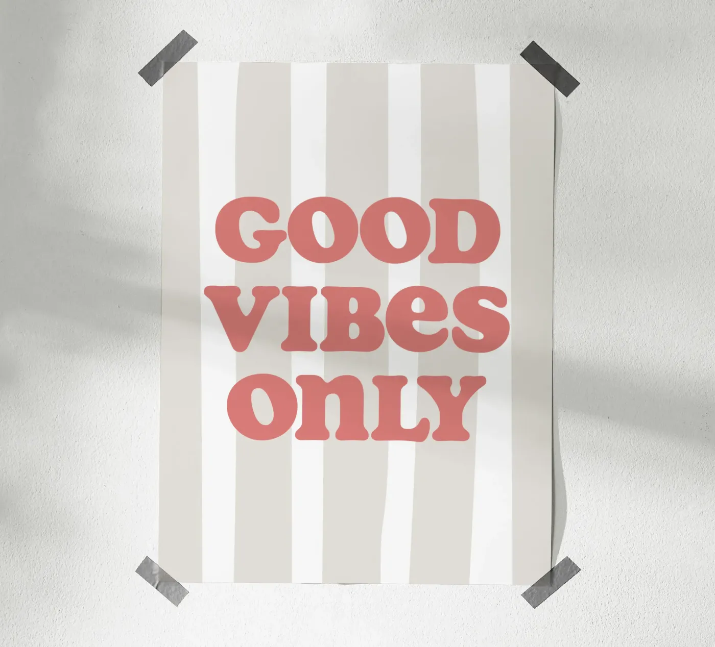 Good vibes only poster da we line studio - art