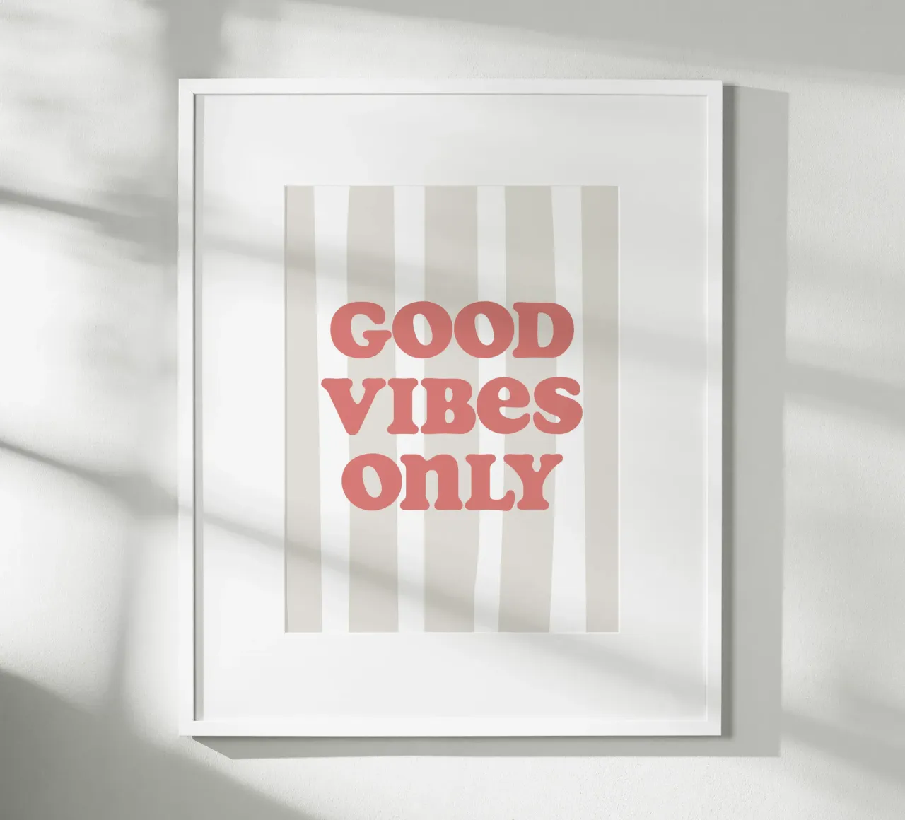 Good vibes only poster da we line studio - art