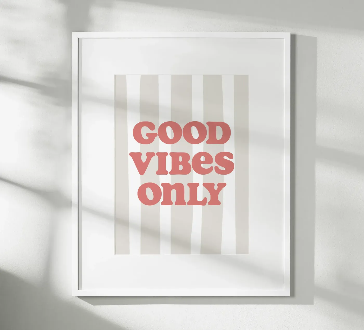 Good vibes only poster da we line studio - art