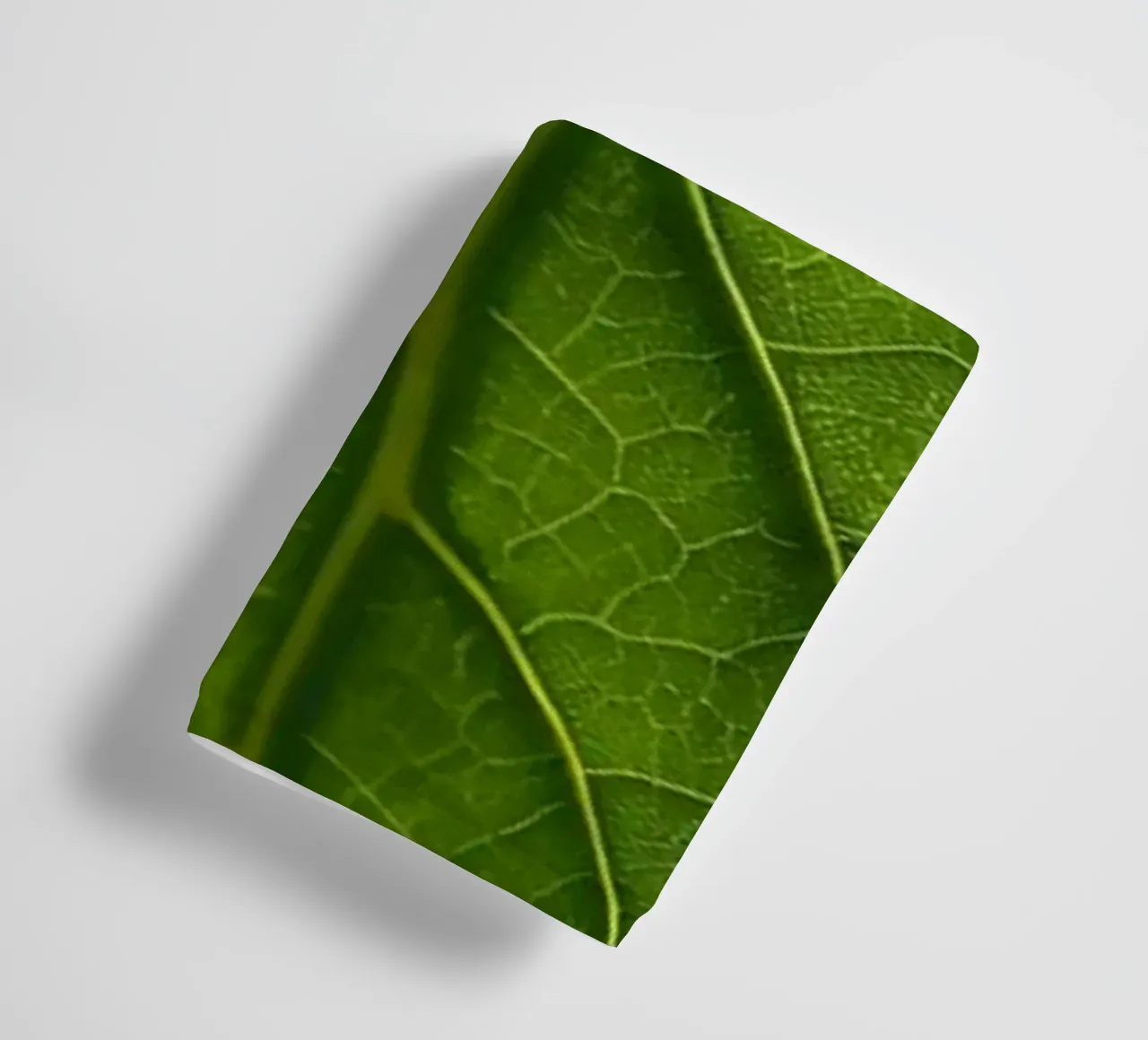 Une feuille unique ressemblant à une danseuse en lumière naturelle serviette de bain de DesignDoodle