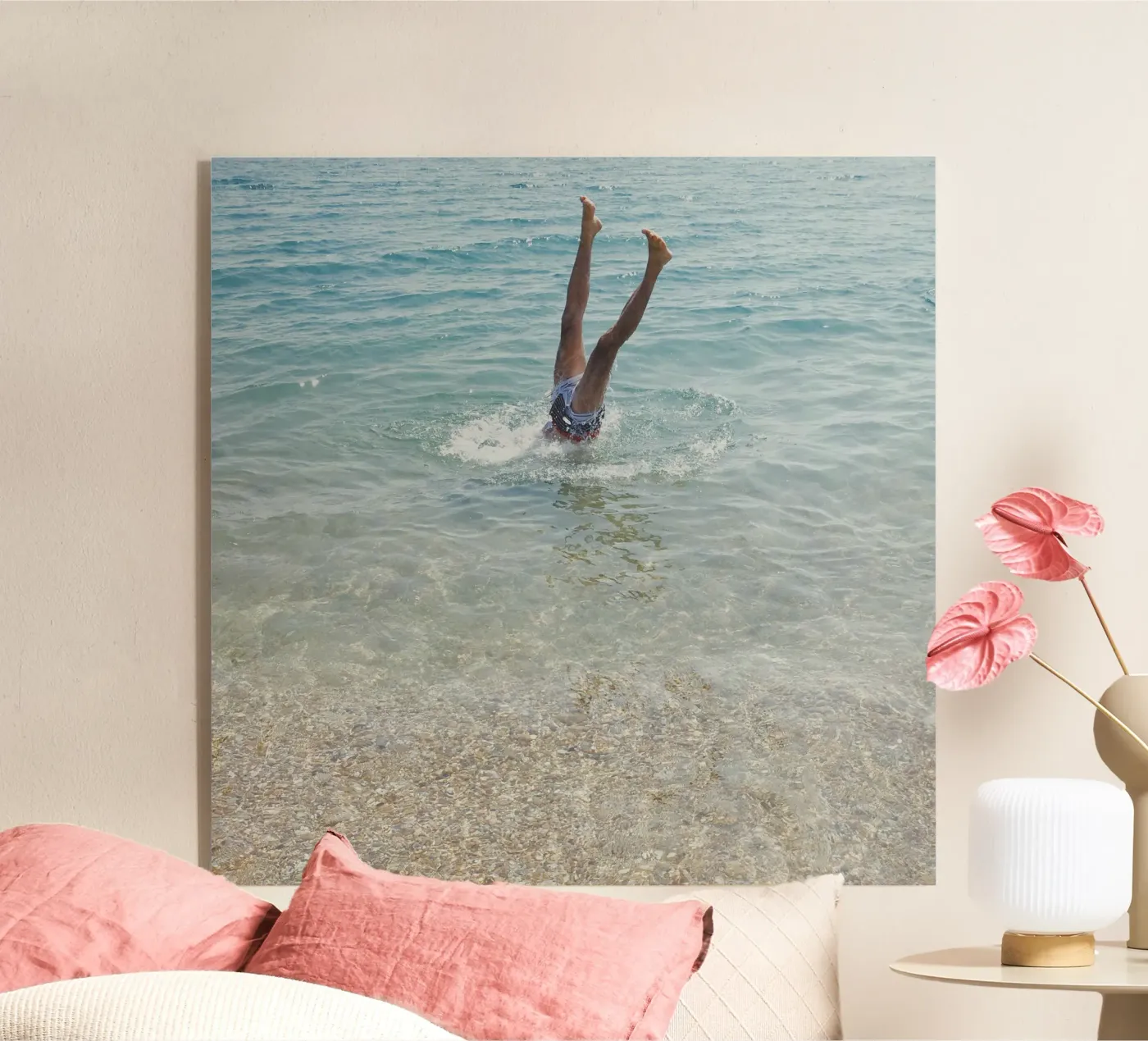 Handstand acryl van Cassia Beck Photography