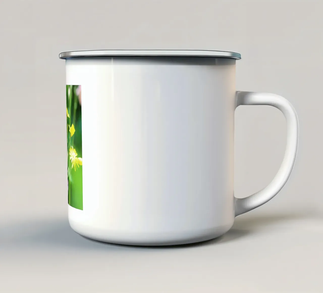 Vibrazioni da prato in fiore tazza in smalto da Kreativernetzt