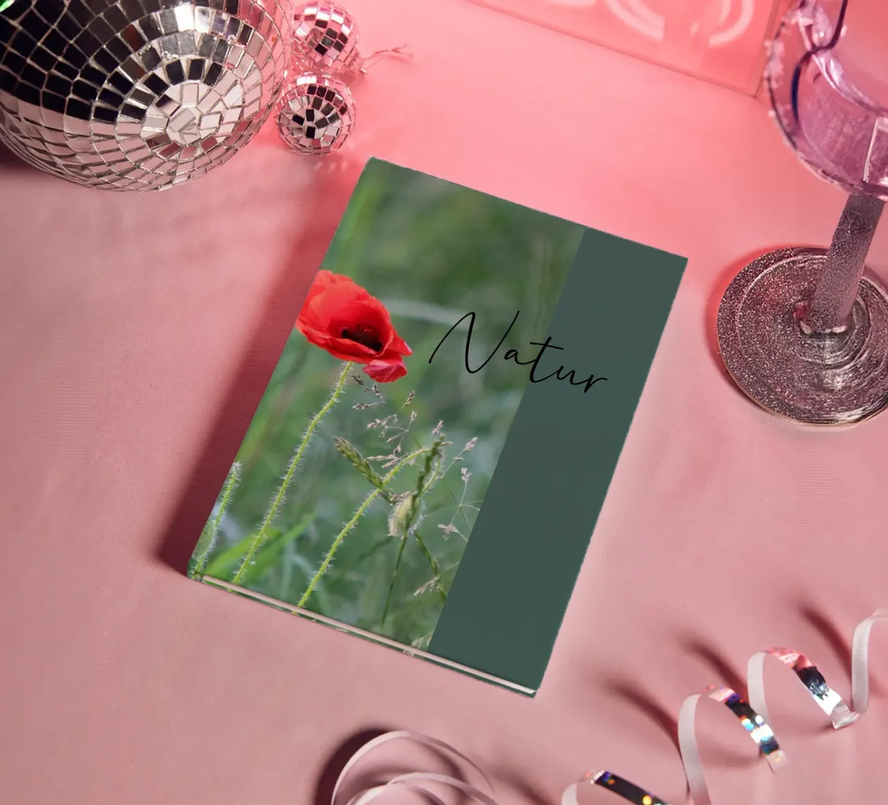 Poppies in the field notebook by Kreativernetzt