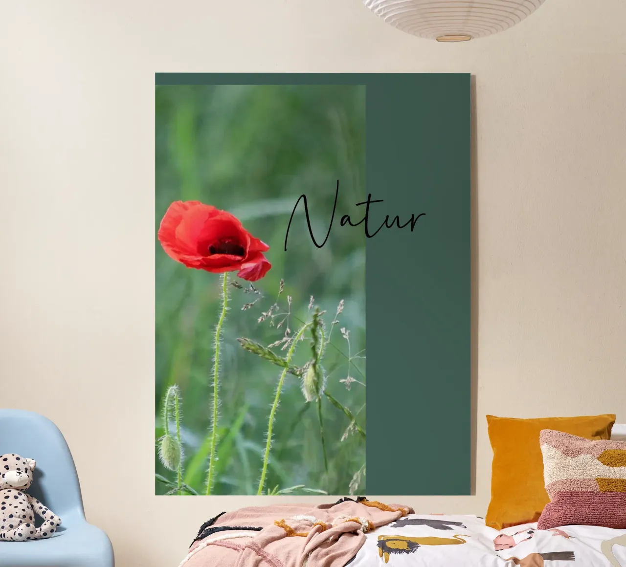Klaprozen in het veld acryl van Kreativernetzt