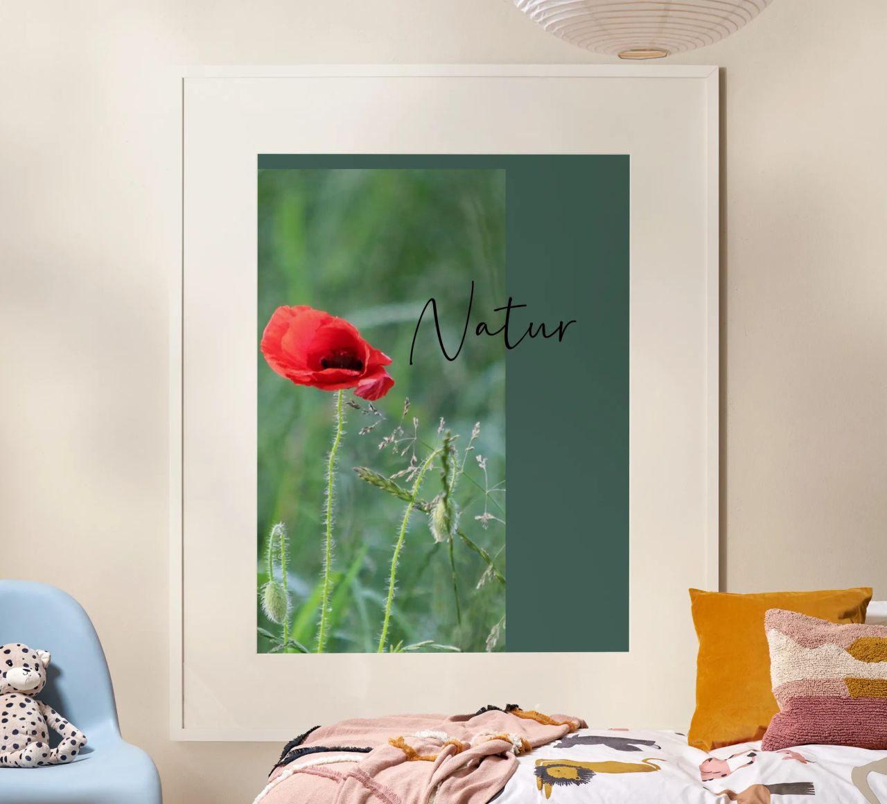 Mohn im Feld Poster von Kreativernetzt