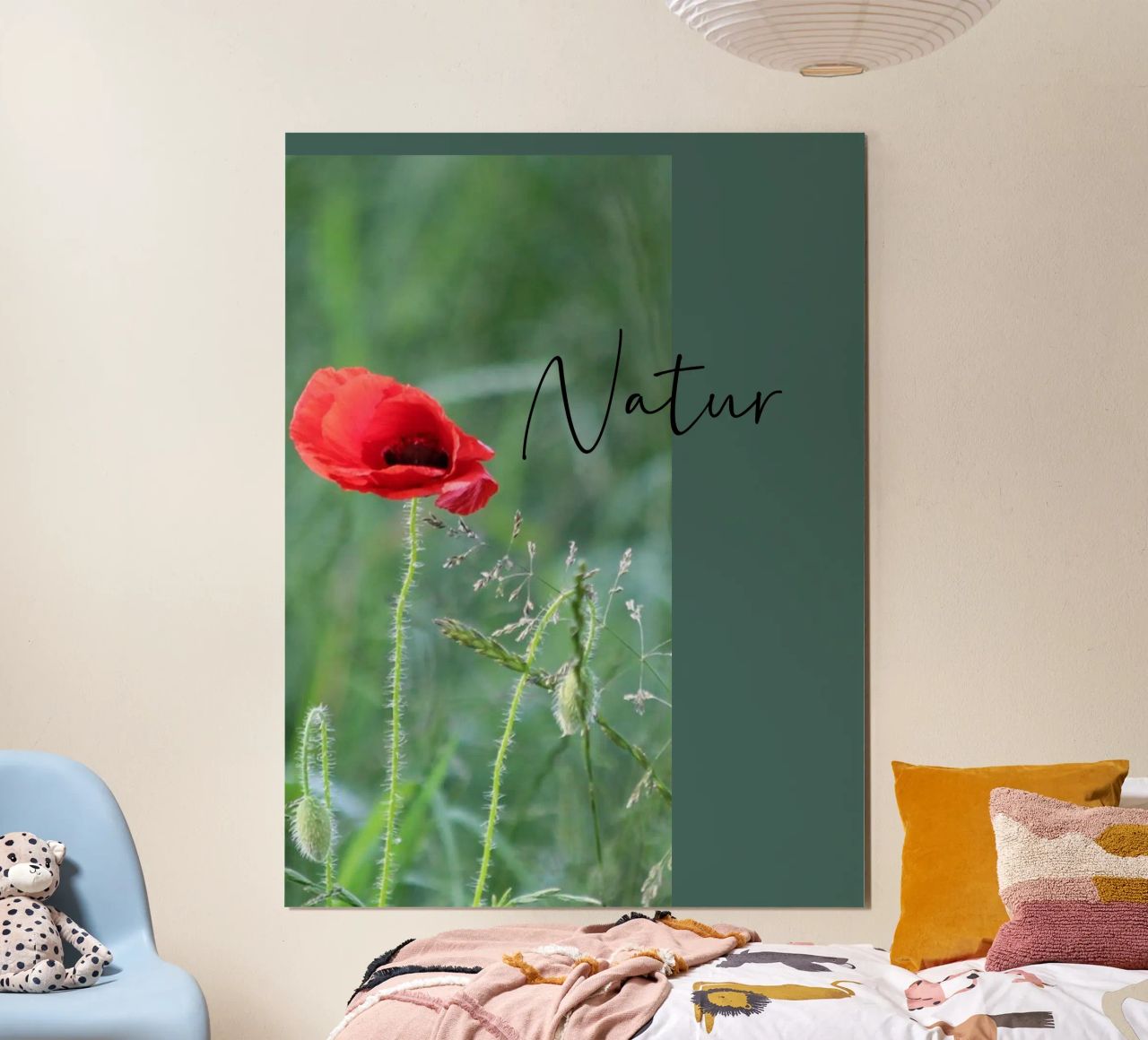 Mohn im Feld Poster von Kreativernetzt