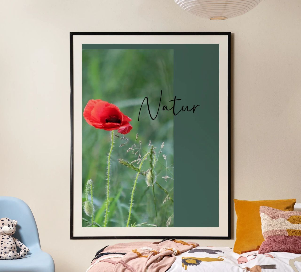 Mohn im Feld Poster von Kreativernetzt