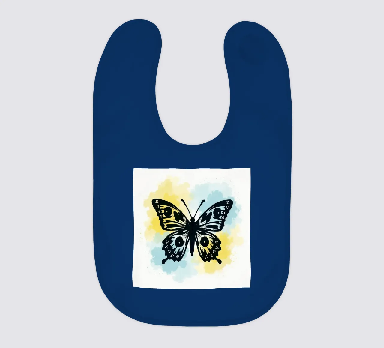 Butterfly baby bib by CASTILO