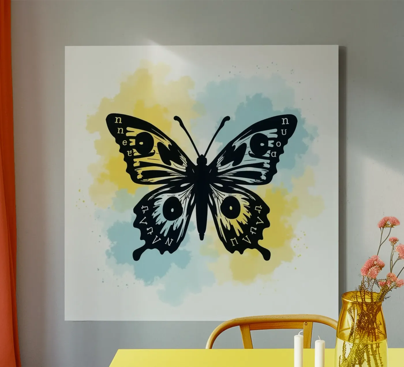 Butterfly canvas by CASTILO