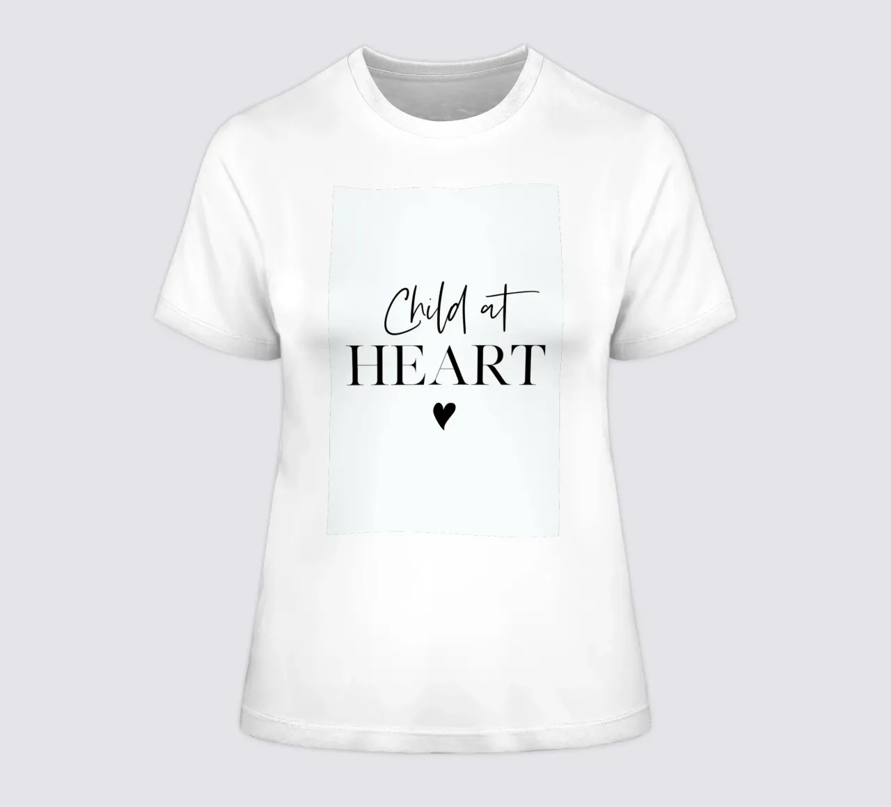 Child at Heart women's fitted t-shirt by Sabrina Ziegenhorn