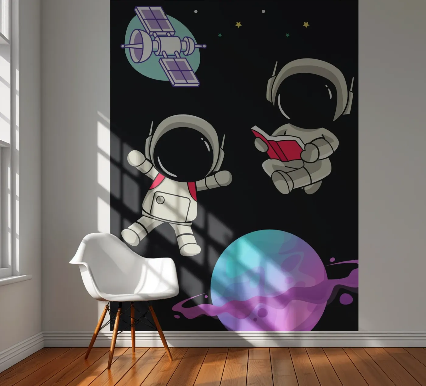 Space Robots fotobehang van Dreamer10