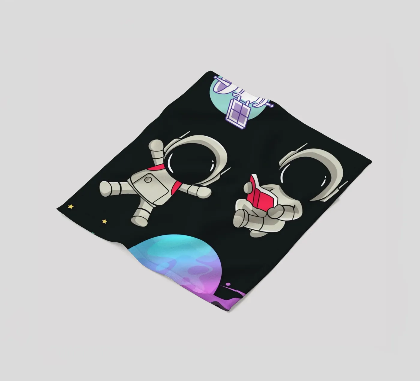 Space Robots Fleecedecke von Dreamer10