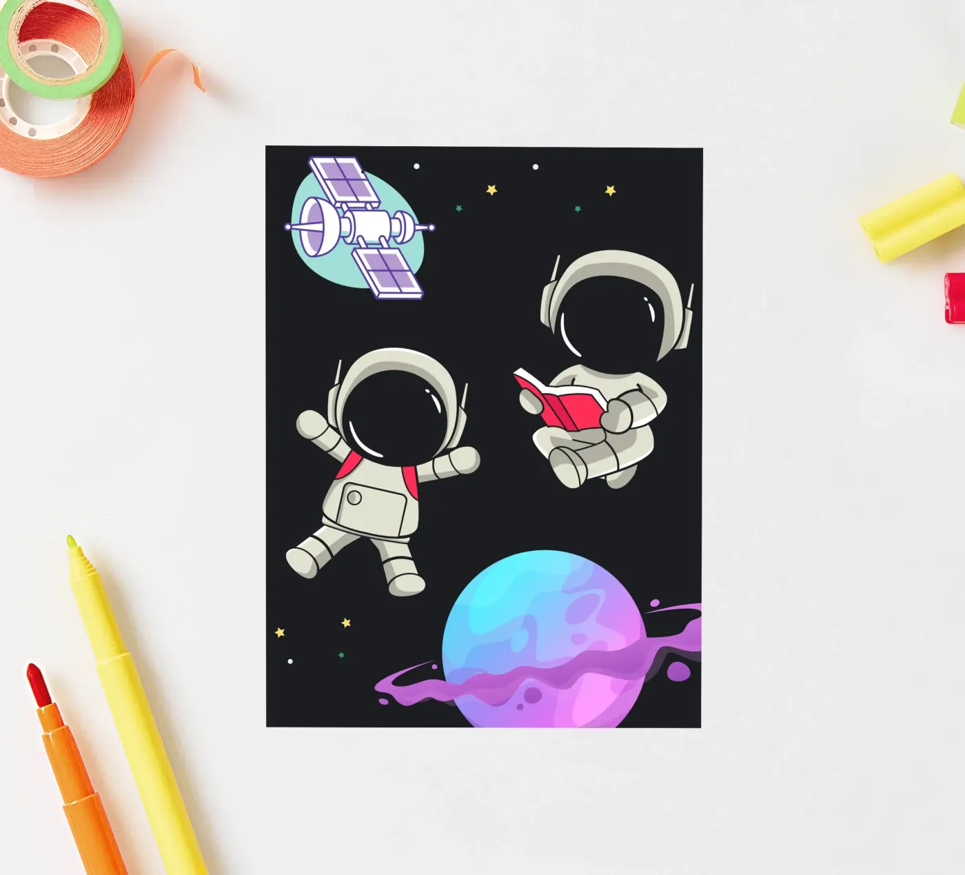 Space Robots sticker van Dreamer10