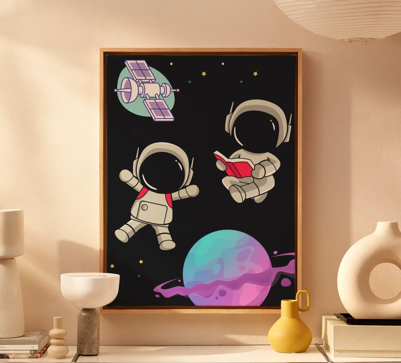 Space Robots canvas van Dreamer10