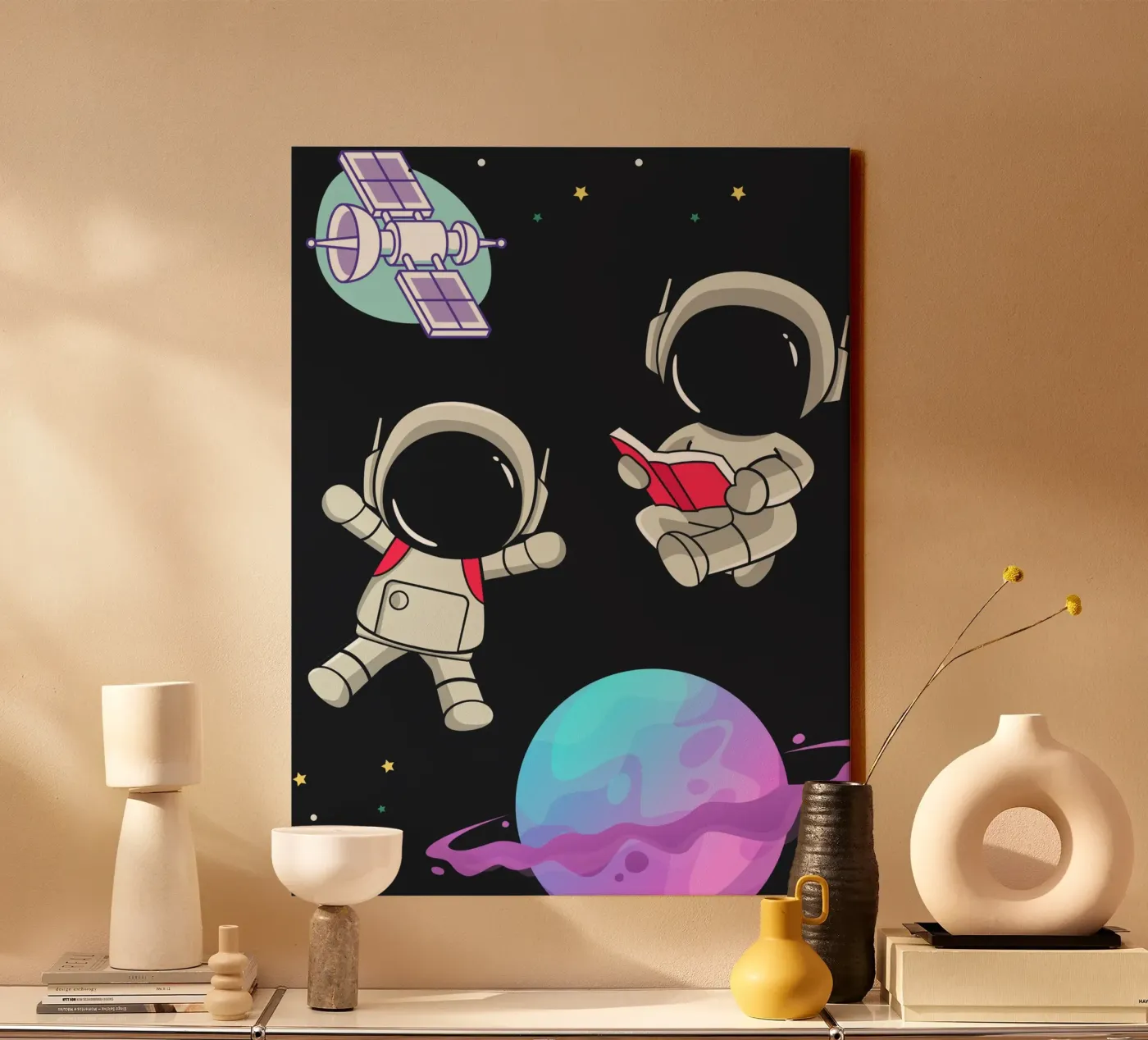 Space Robots canvas van Dreamer10