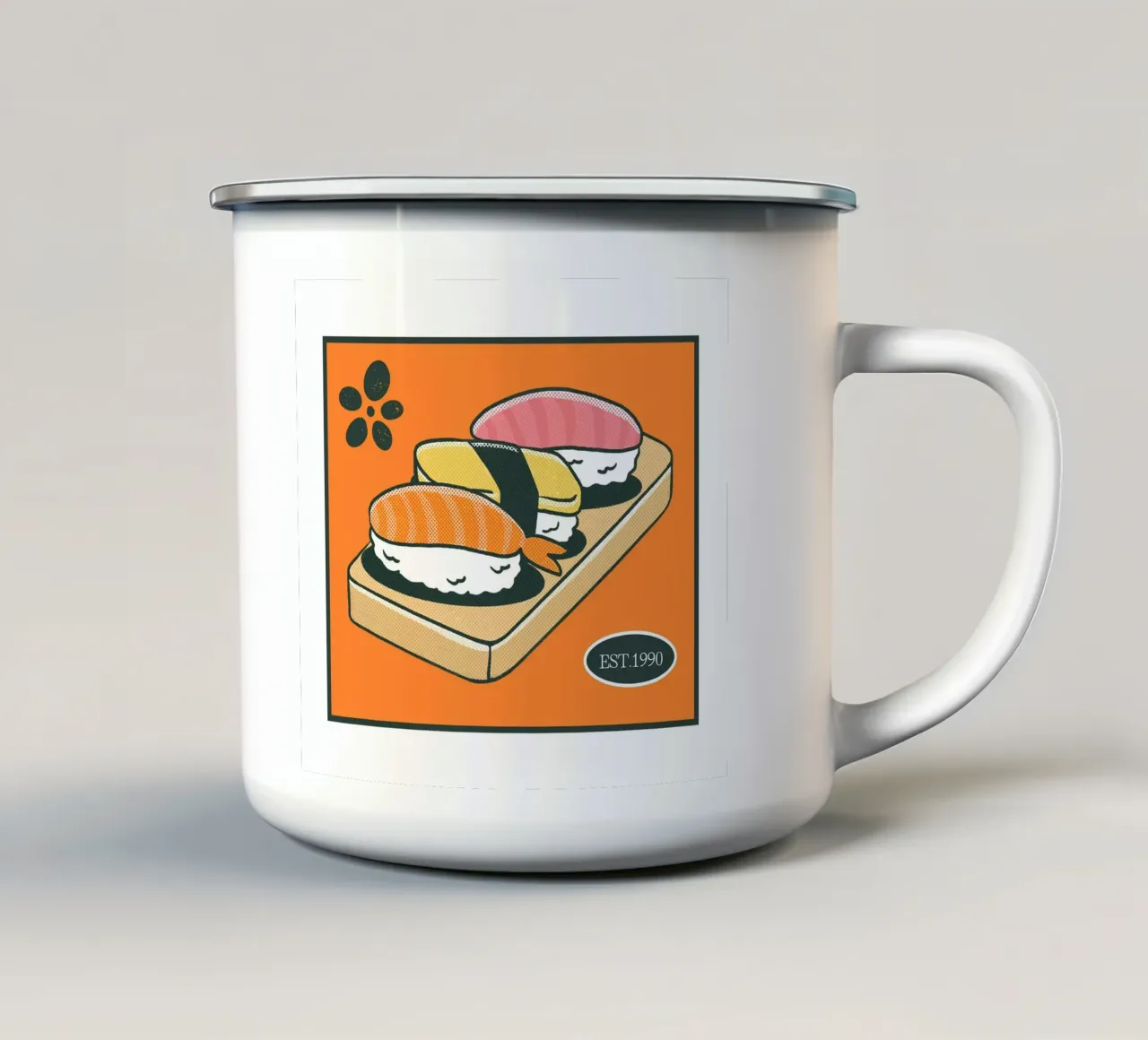 Sushi Life tazza in smalto da Dreamer10