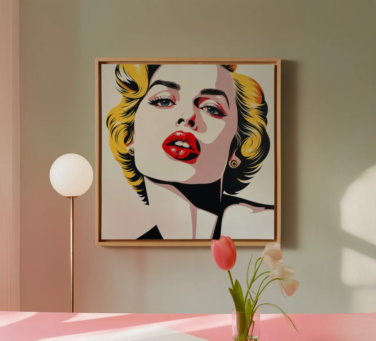 Pop Art bionda tela con Cornice a cassetta da Anita's Dream