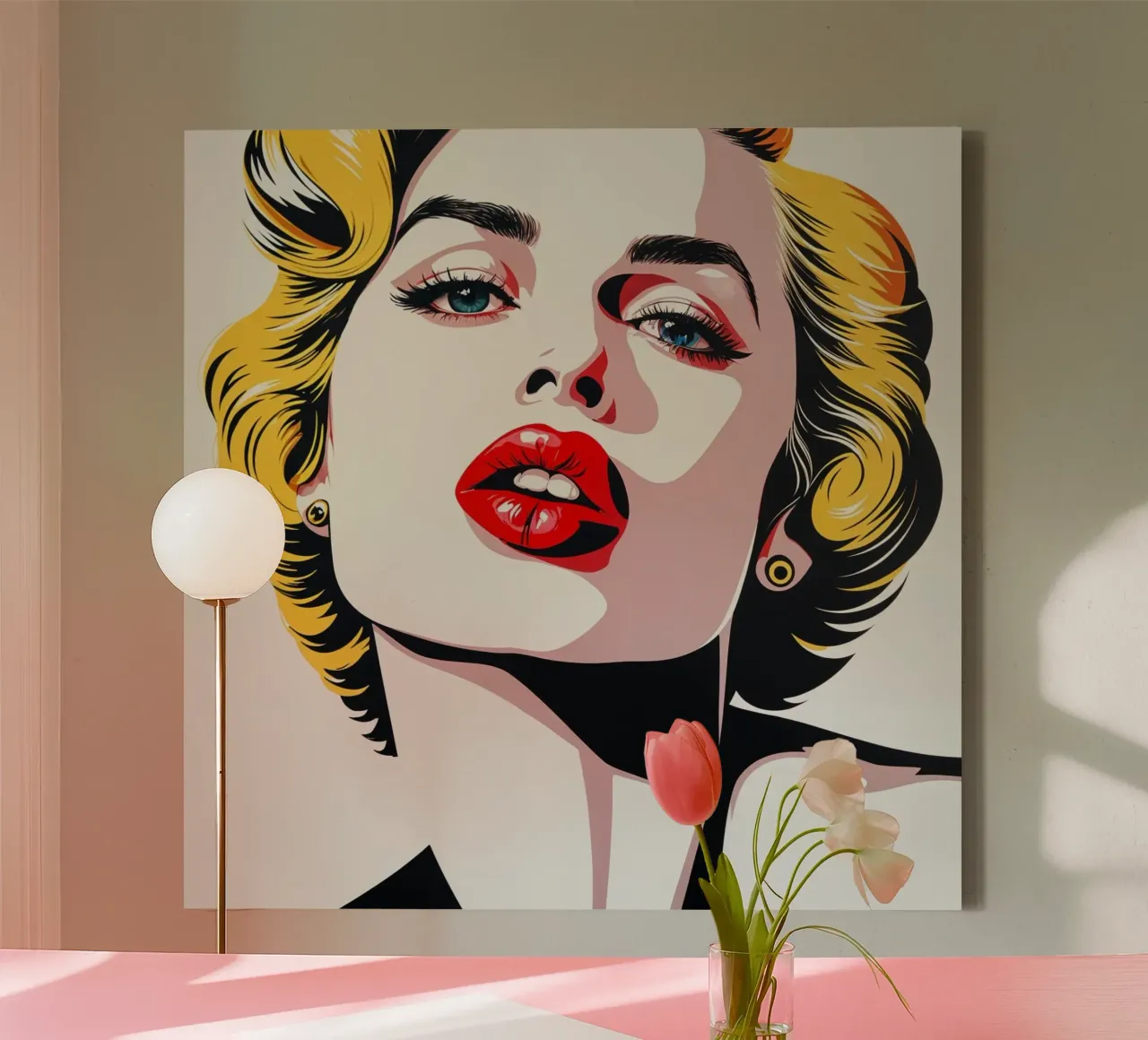Pop Art bionda tela con Cornice a cassetta da Anita's Dream