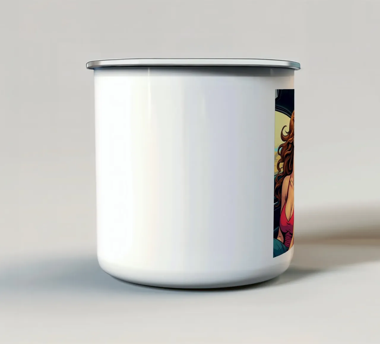 Muscoli e labbra tazza in smalto da CASTILO