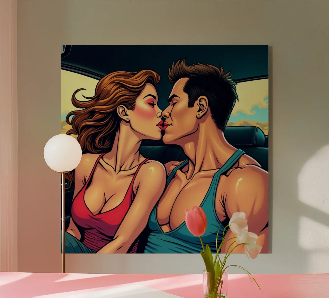 Muscles and lips acrylic glass by CASTILO