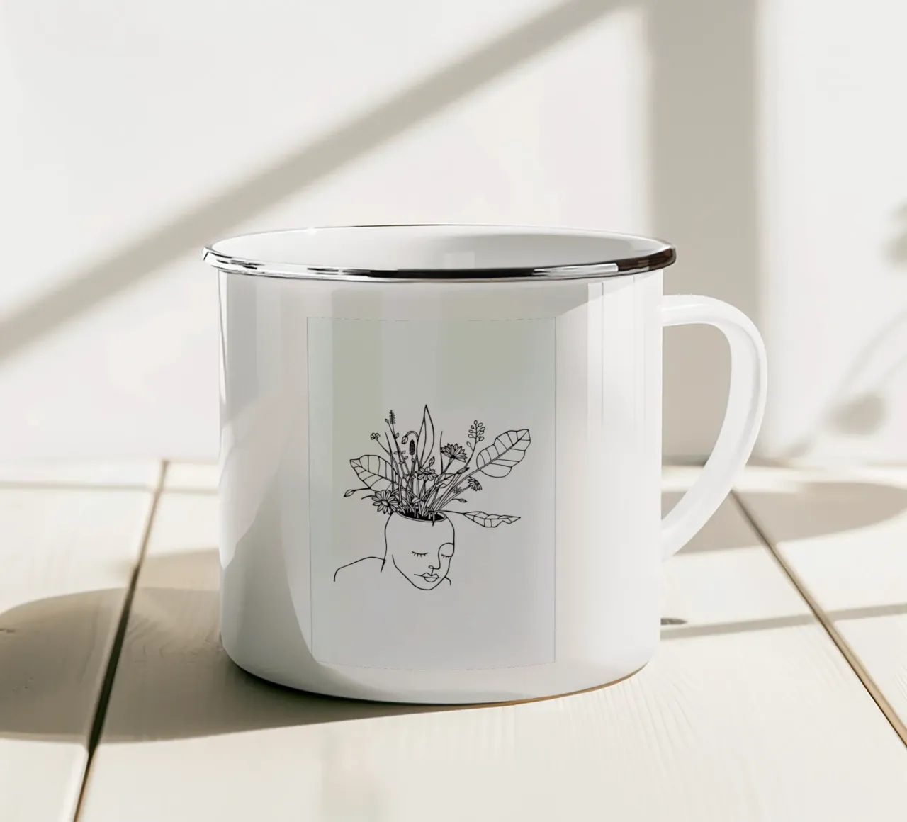 The Spring Head tazza in smalto da Ninhol