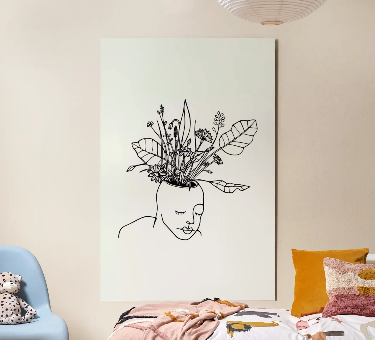 The Spring Head alluminio dibond da Ninhol