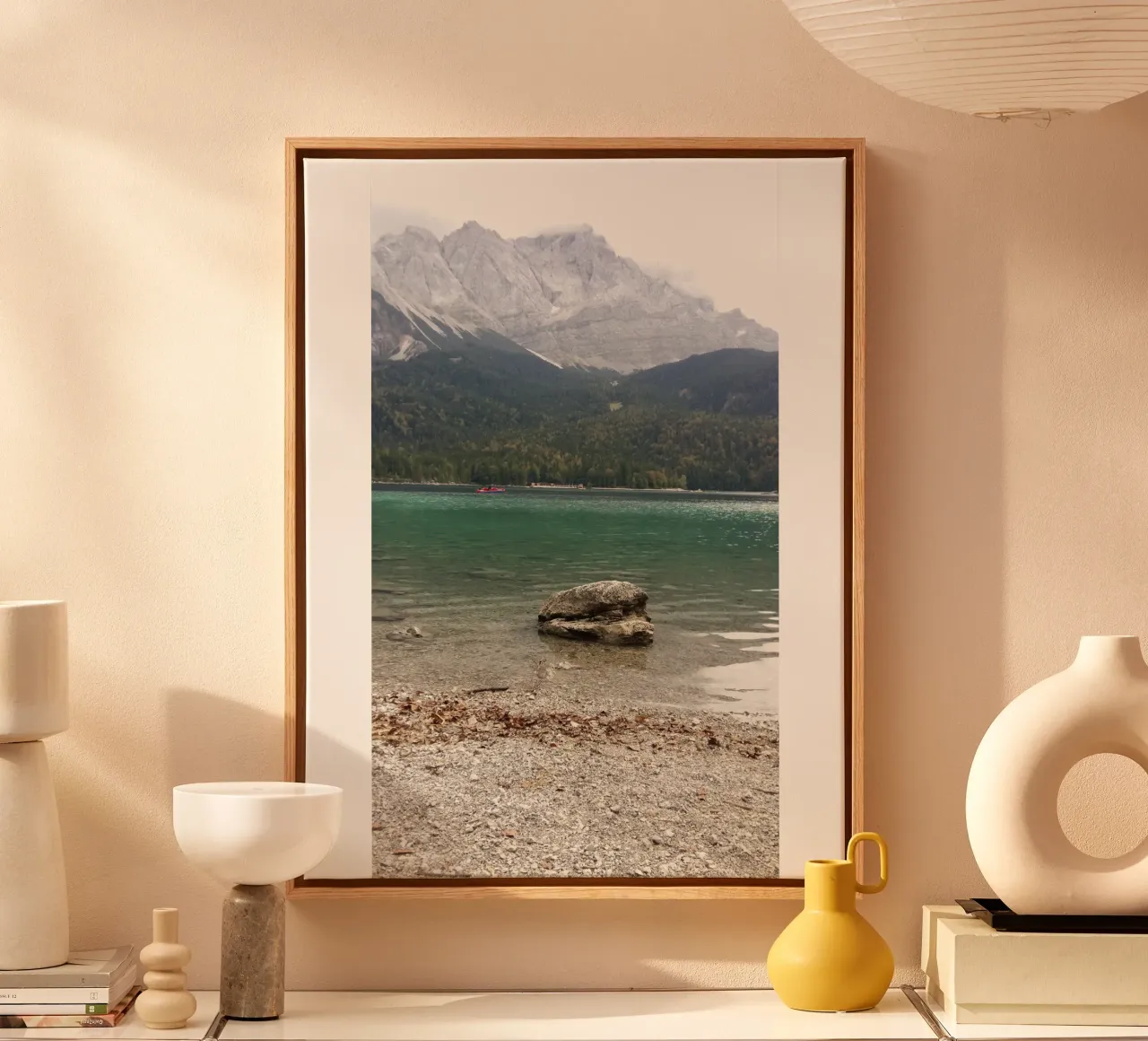 Eibsee tela con Cornice a cassetta da Kreativernetzt