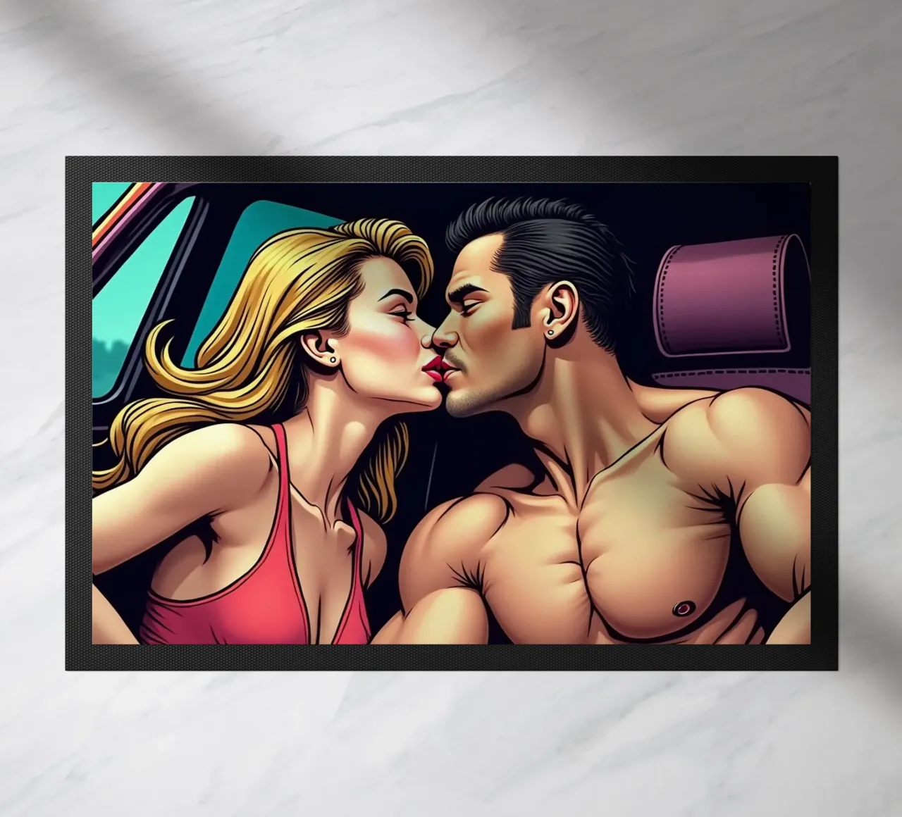 Auto, in un viaggio caldo zerbino da CASTILO