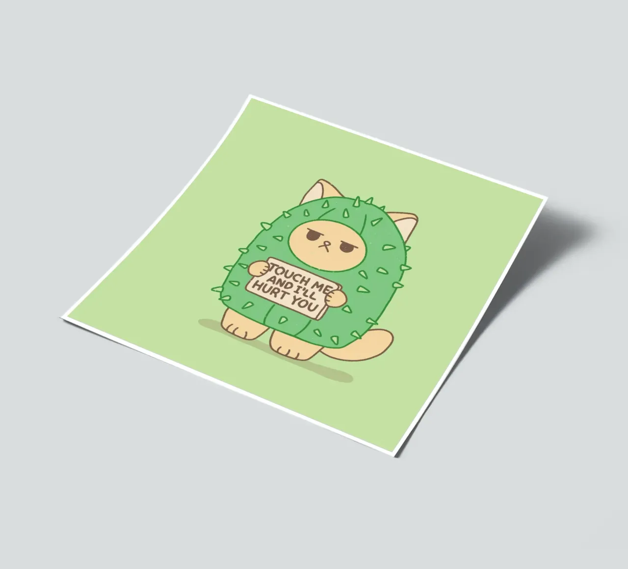 Berühre mich und ich werde dir wehtun Stickerbogen von Loobs
