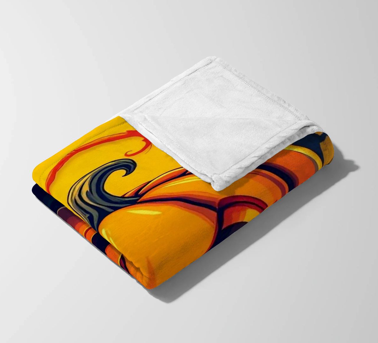 zucca gioiosa circondata da pipistrelli giocosi e da una vite vorticosa coperta in pile da DesignDoodle