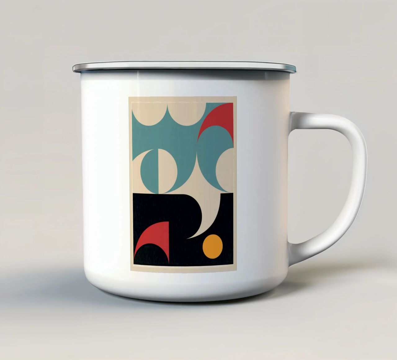 Abstraction 27 enamel mug by Gaite