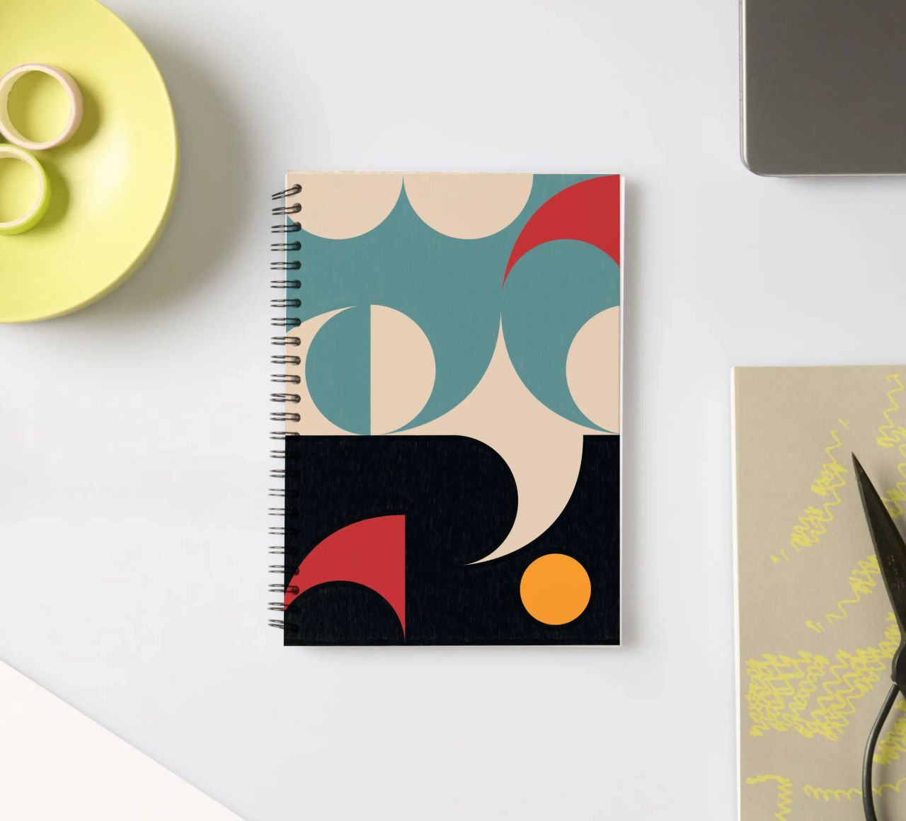 Abstraction 27 spiral notebook by Gaite