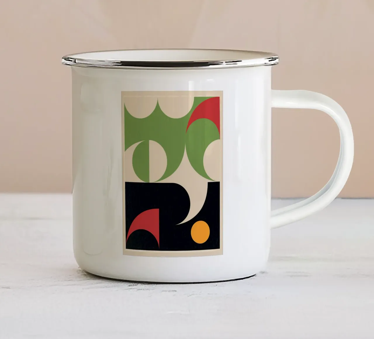 Astrazione 28 tazza in smalto da Gaite