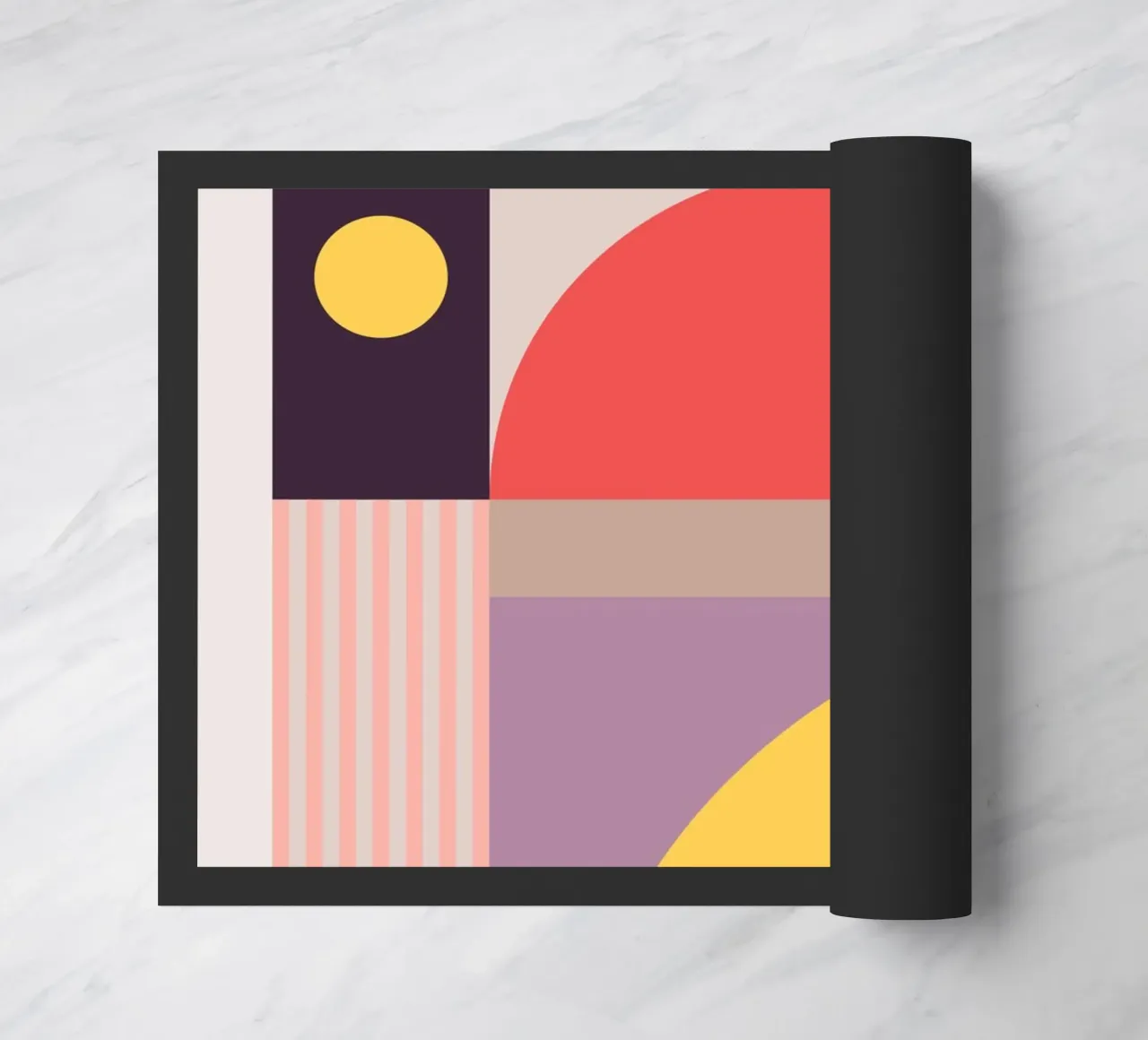 Astrazione geometrica colorata 8 zerbino da Gaite