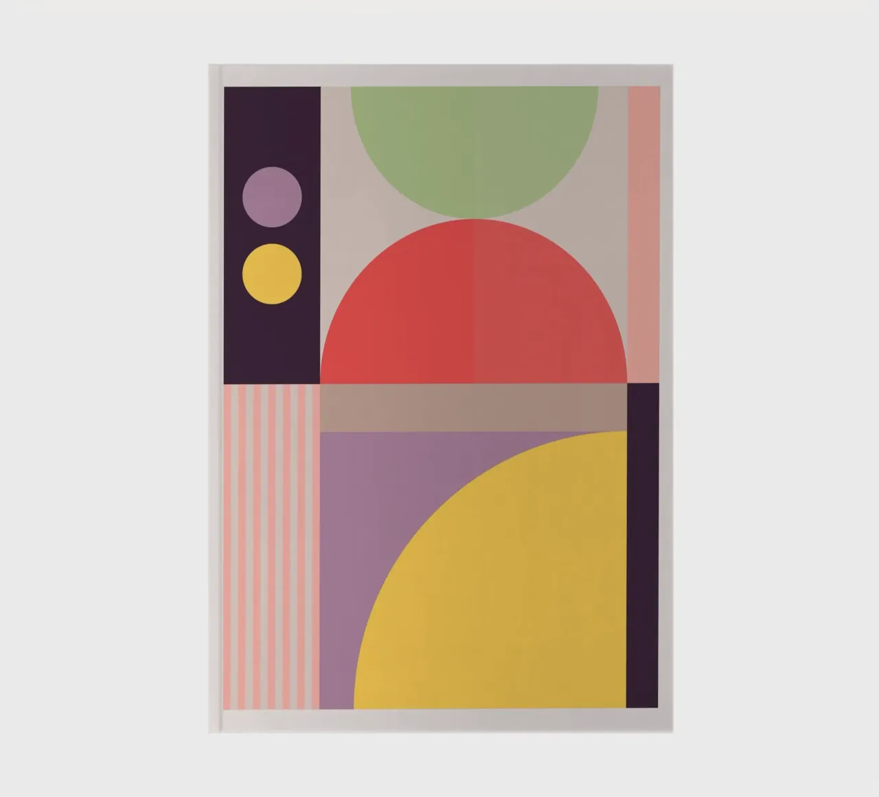 Colorful Geometric Abstraction 8 notebook by Gaite