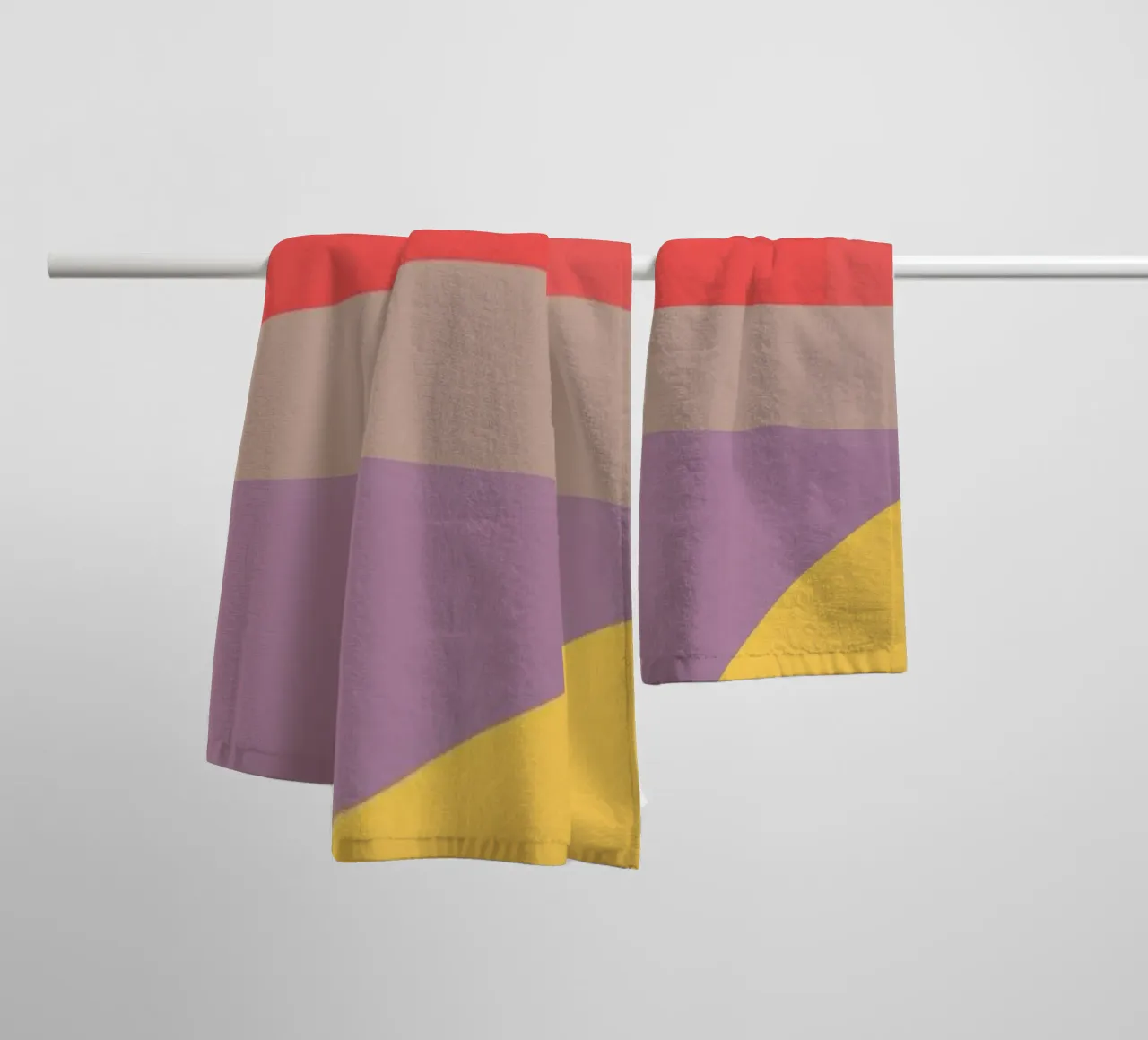 Colorful Geometric Abstraction 8 towel by Gaite