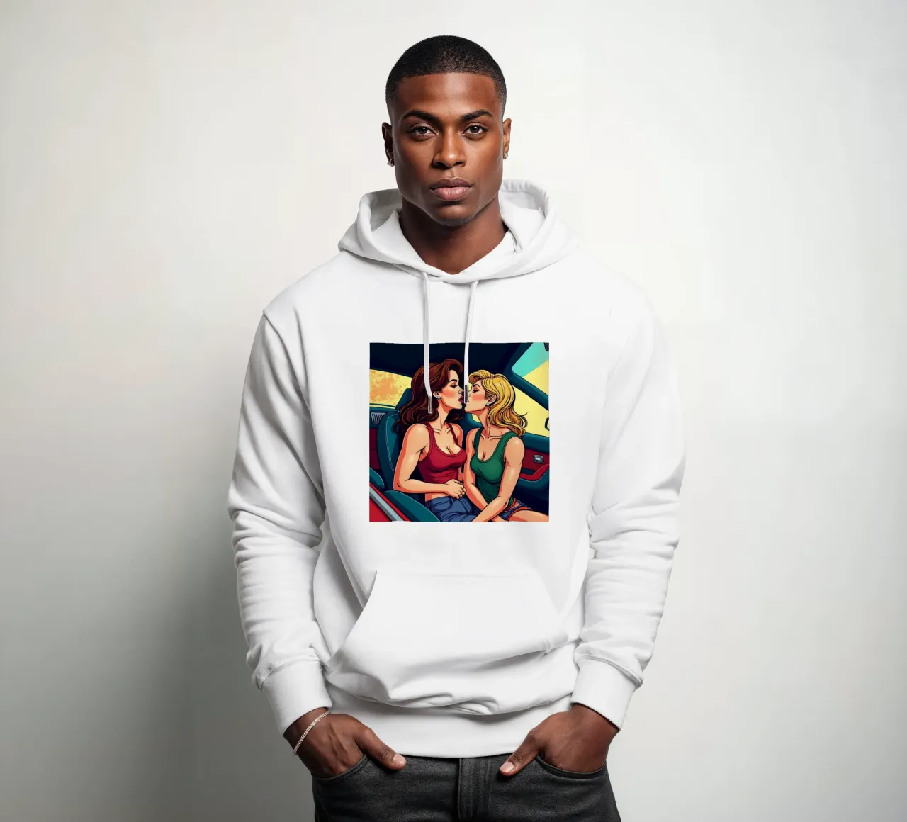 L'amore in auto felpa con cappuccio da CASTILO