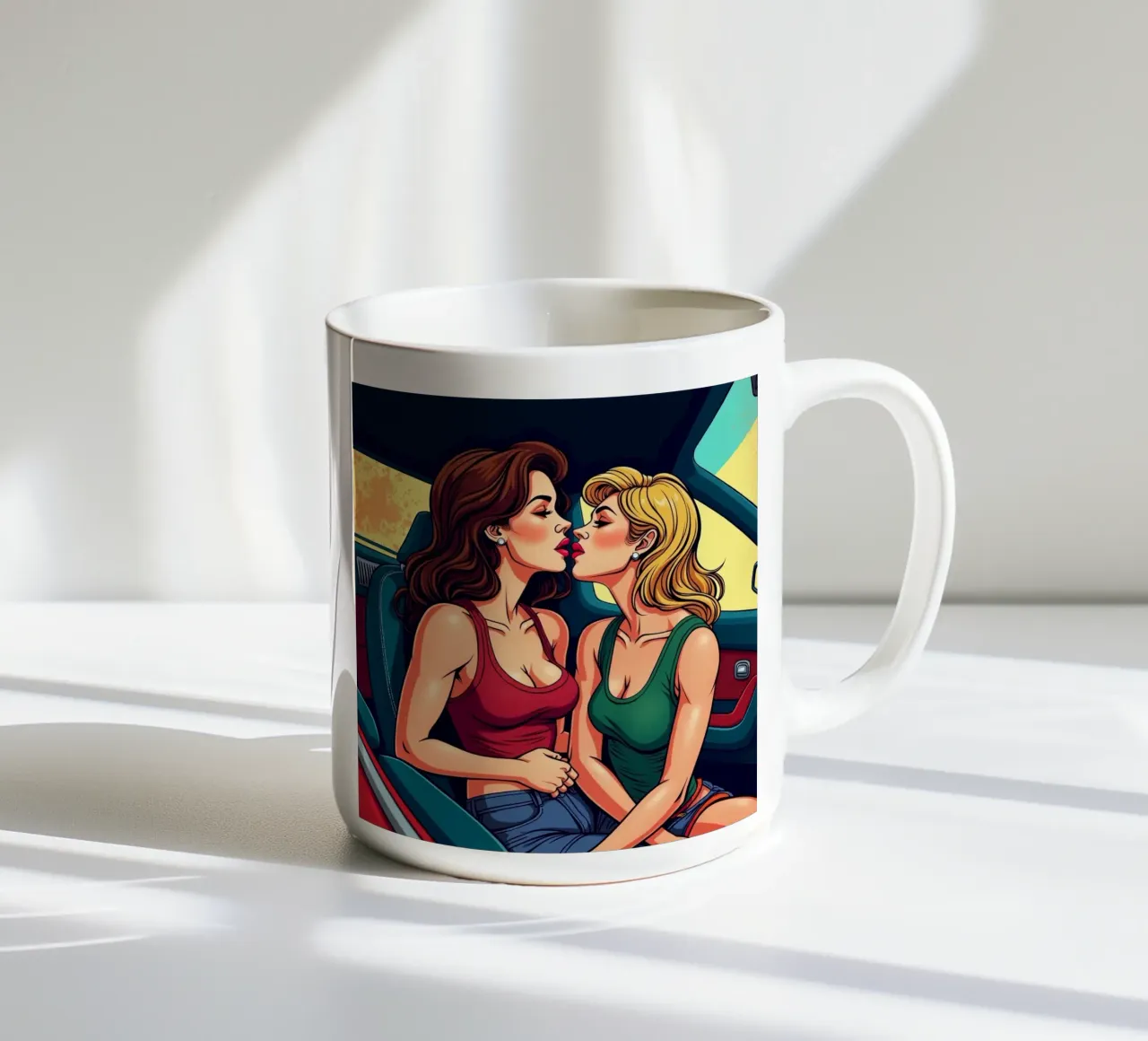 L'amore in auto tazza in ceramica da CASTILO
