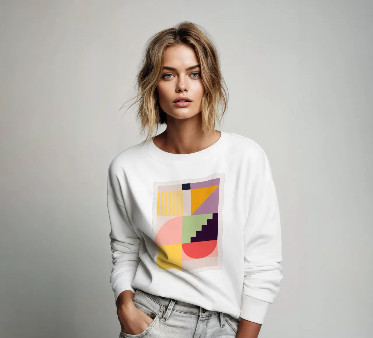 Astrazione geometrica colorata 7 felpa da Gaite