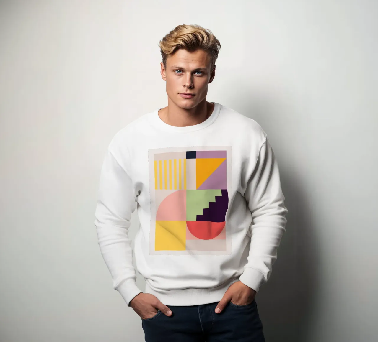 Astrazione geometrica colorata 7 felpa da Gaite