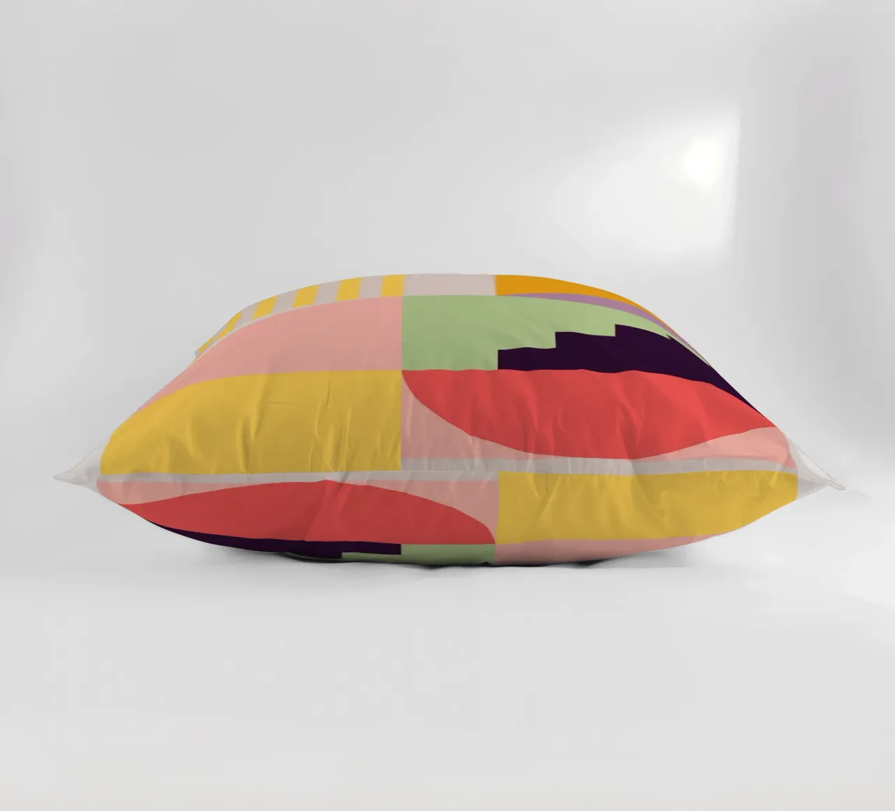 Astrazione geometrica colorata 7 cuscino da Gaite