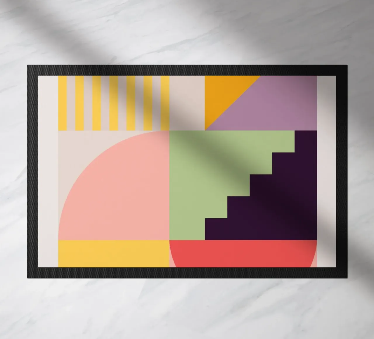 Astrazione geometrica colorata 7 zerbino da Gaite