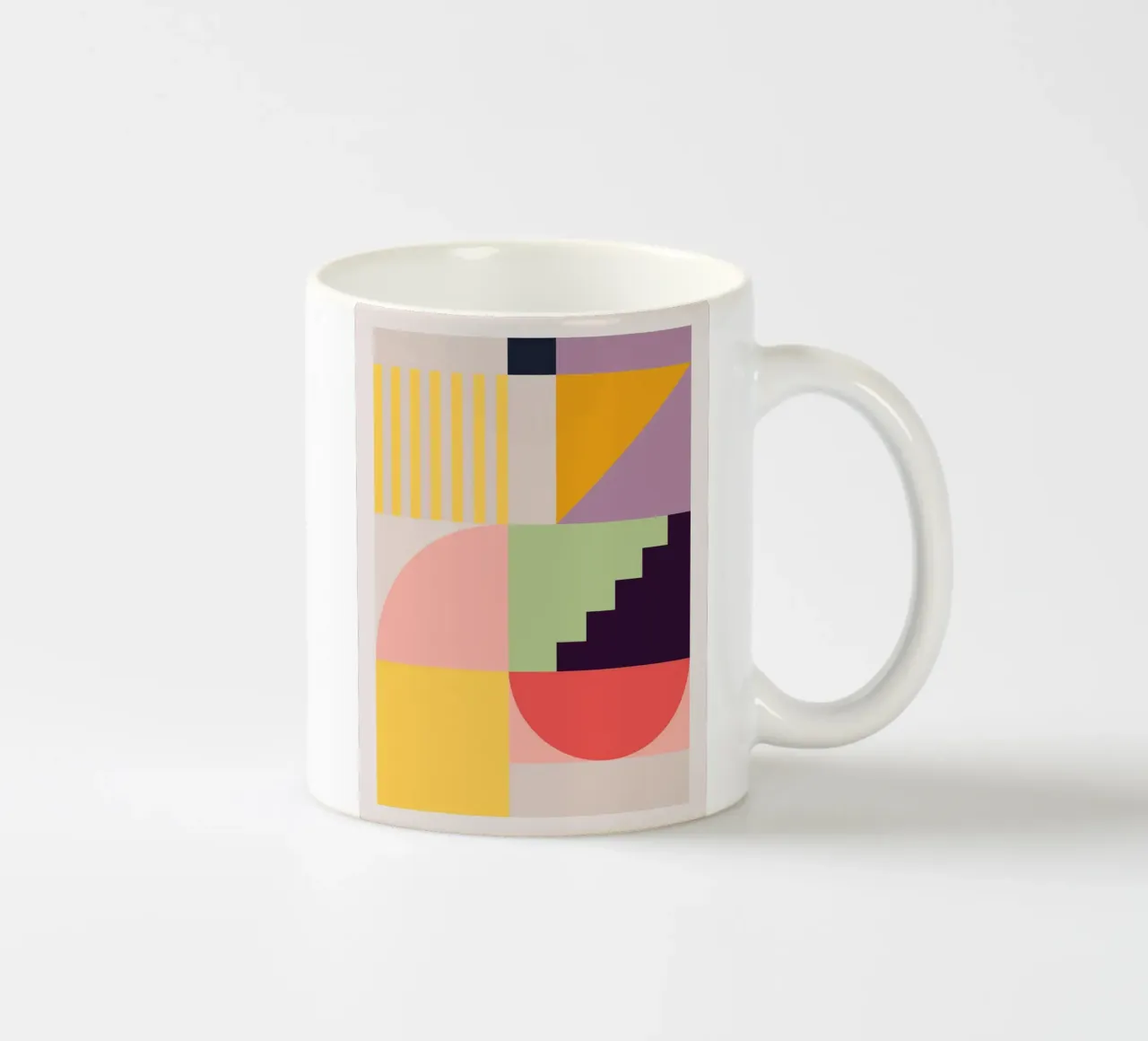 Astrazione geometrica colorata 7 tazza in ceramica da Gaite