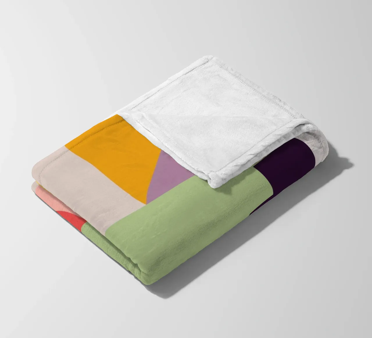 Astrazione geometrica colorata 7 coperta in pile da Gaite