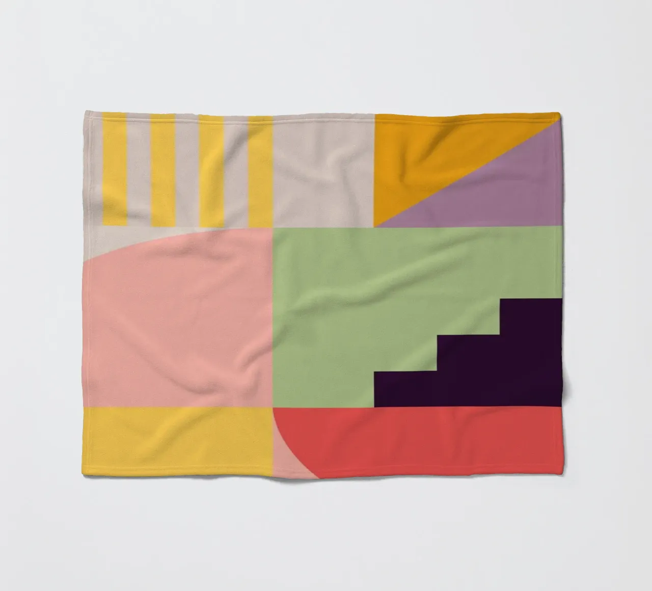 Astrazione geometrica colorata 7 coperta in pile da Gaite