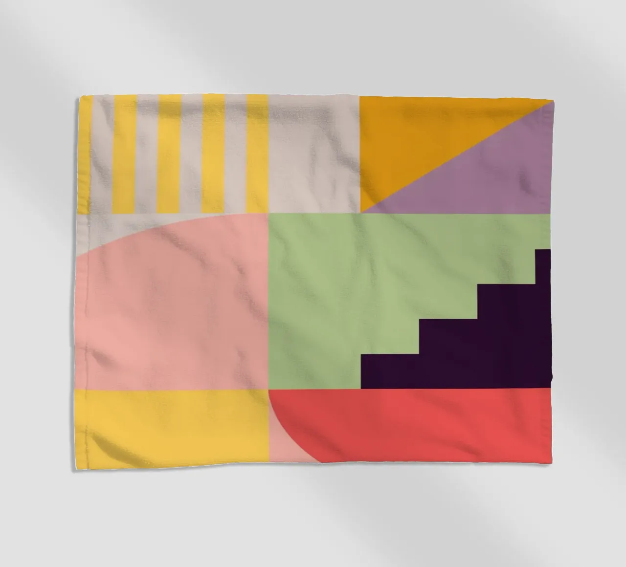 Astrazione geometrica colorata 7 telo mare da Gaite