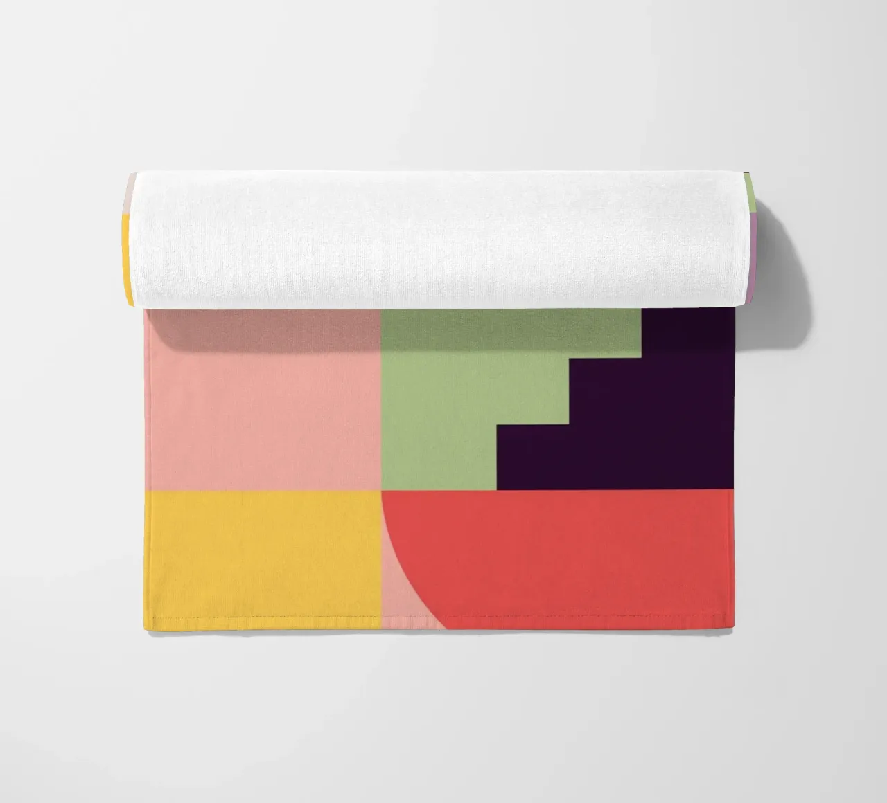 Astrazione geometrica colorata 7 telo mare da Gaite