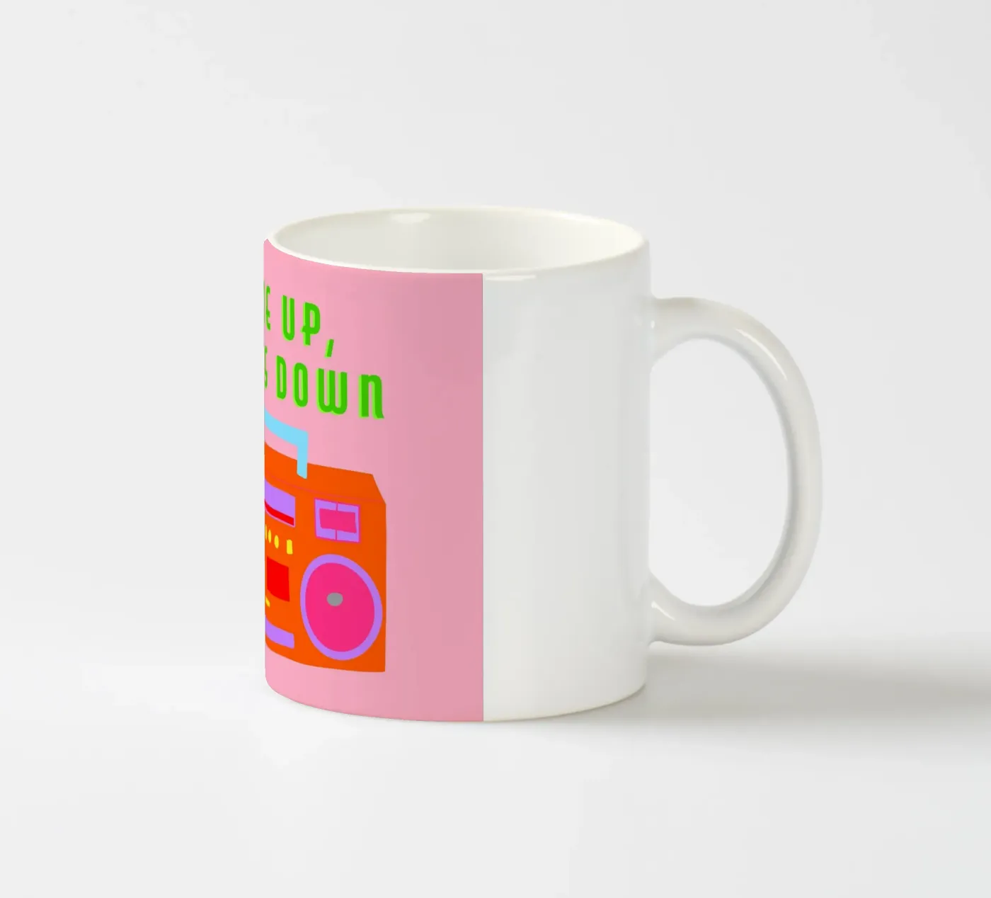 Volume up ceramic mug by Limo und Mo