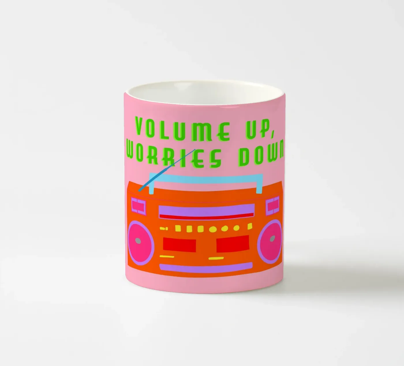 Volume up ceramic mug by Limo und Mo