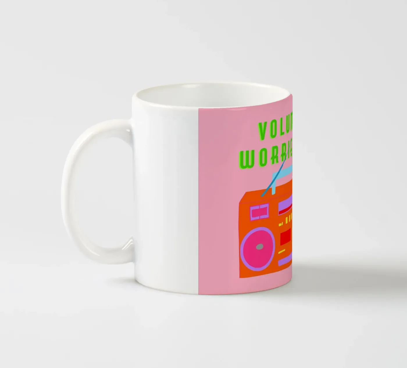 Volume up ceramic mug by Limo und Mo